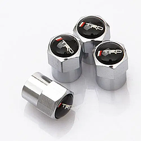Захисні ковпачки на ніпелях, металеві Toyota Тойота TRD. Нержавейка. Набір 4 шт.