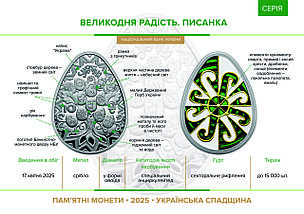 Срібна монета НБУ "Великодня радість. Писанка", фото 6