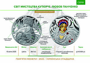 Срібна монета НБУ "Світ мистецтва кутюр’є. Любов Панченко", фото 5