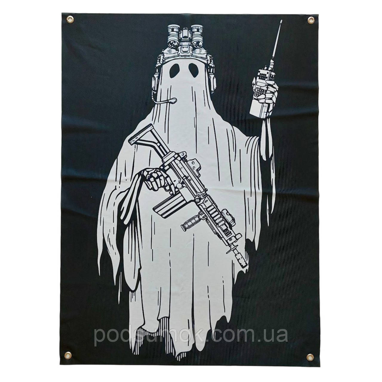 Банер прапор військовий 20-460 70х100 см настінний односторонній з люверсами, фото 1