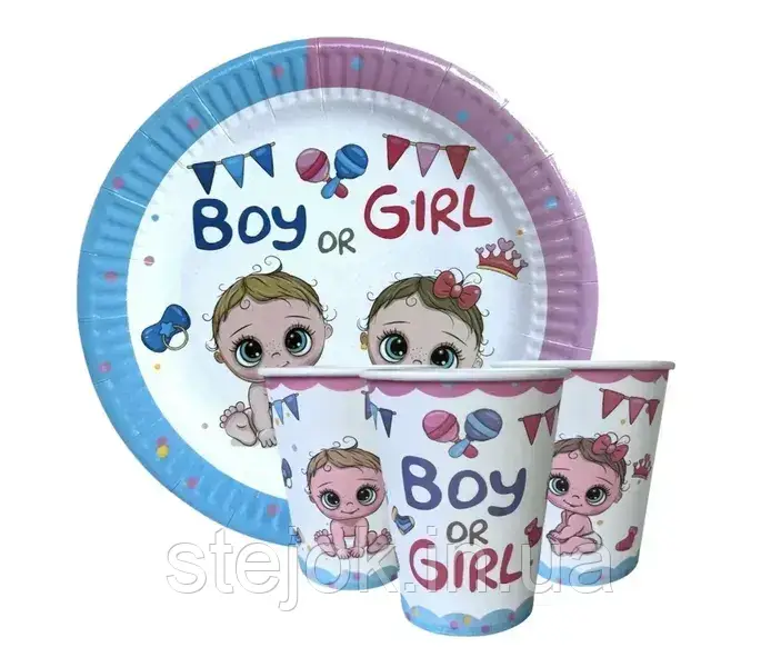 Набір посуду "Boy or Girl" на 10 осіб, фото 1