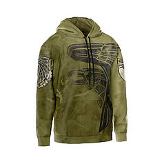 Худі чоловіче з принтом «93-тя окрема механізована бригада. Перо Нескорених»