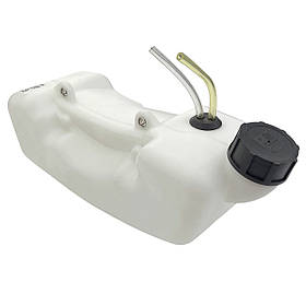 Бензобак  для бензокоси поршень 40/44мм кріплення  на 2 болти (прямий вихід)