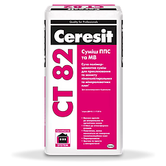 Клей для пінопласту та мін. вати армуючий Ceresit СТ-82, 25кг