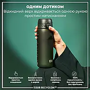 Пляшка для води ION8 750 мл. BPA Free, Dark Green, фото 2