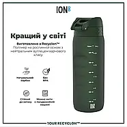Пляшка для води ION8 750 мл. BPA Free, Dark Green, фото 6