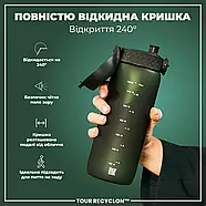 Пляшка для води ION8 750 мл. BPA Free, Dark Green, фото 3