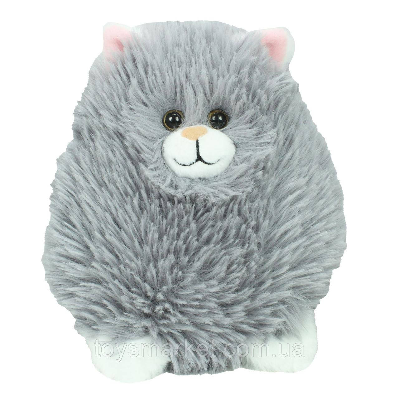 М’яка іграшка Круглий Котик, антистрес 23 см., фото 1