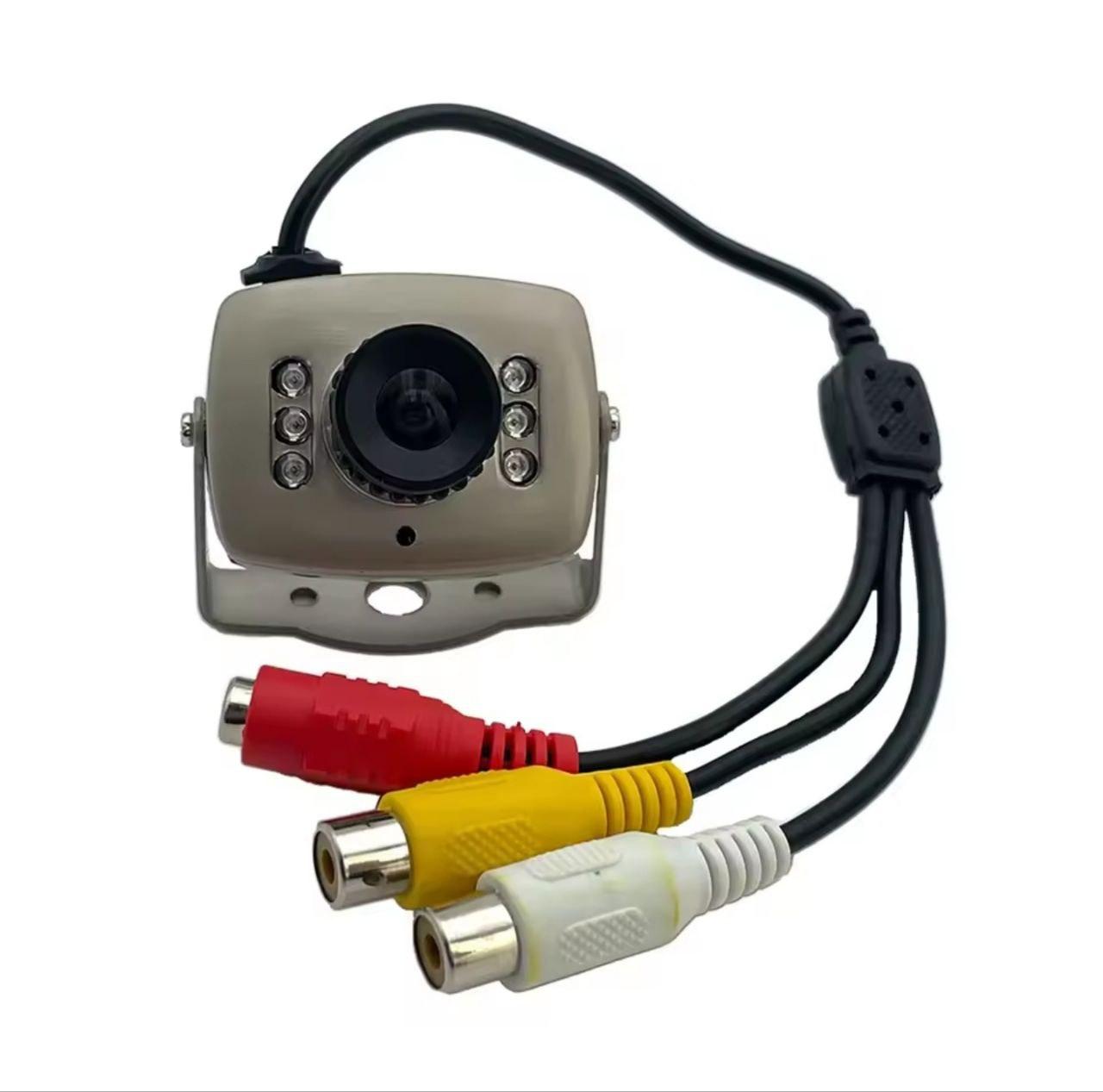 CCTV мінікамера відеоспостереження VS-208C з мікрофоном, 6 IR, 1000TVL 1/3" 6 mm PAL
