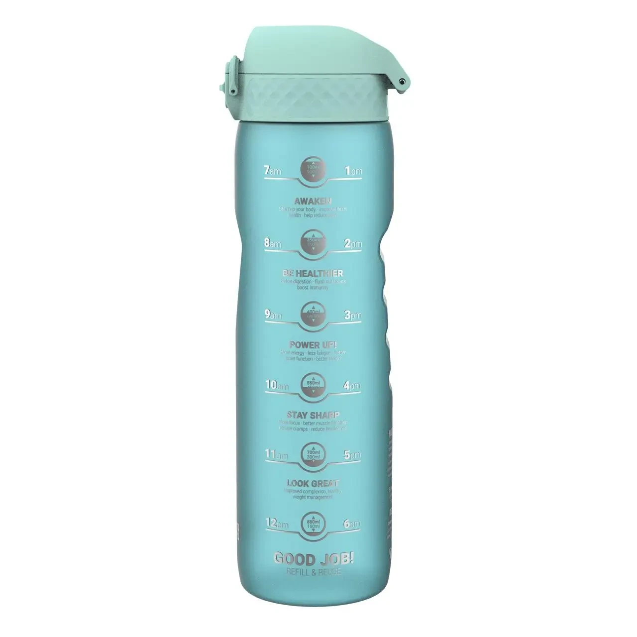 Пляшка для води ION8 1000 мл. BPA Free, Times To Drink, BPA Free, Sonic Blue