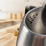 Чайник електричний HM-1818 Hoffmans Electronics нержавіюча сталь електрочайник 2л для дому, фото 6