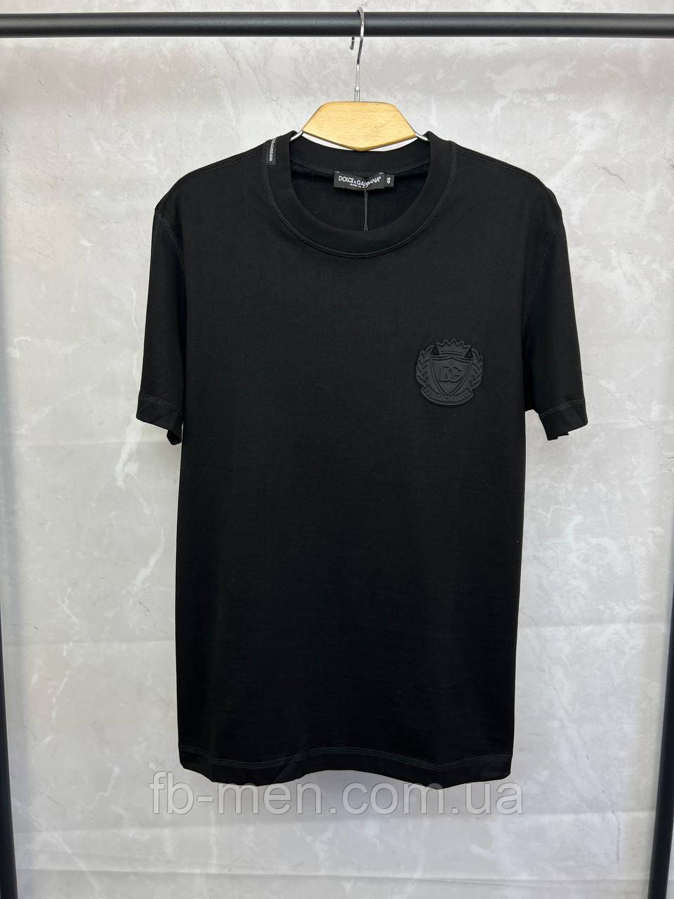 Футболка Classic Black чоловіча чорна бавовна