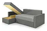 Диван кутовий Арні (стандарт) рогожка світло-сірий з сірим, фото 3