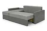Диван кутовий Арні (стандарт) рогожка світло-сірий з сірим, фото 4