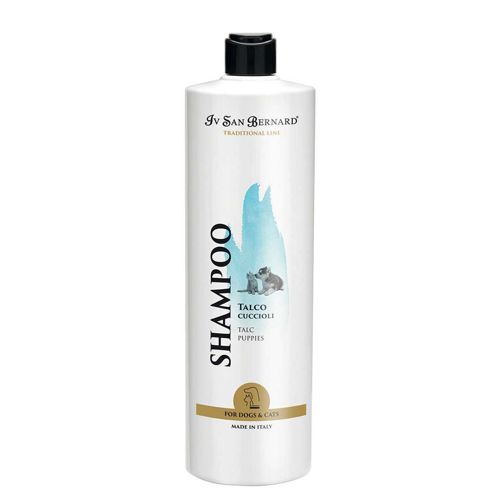 Шампунь Iv San Bernard Talc з тальком для кошенят і цуценят, не дратує очі, 1л