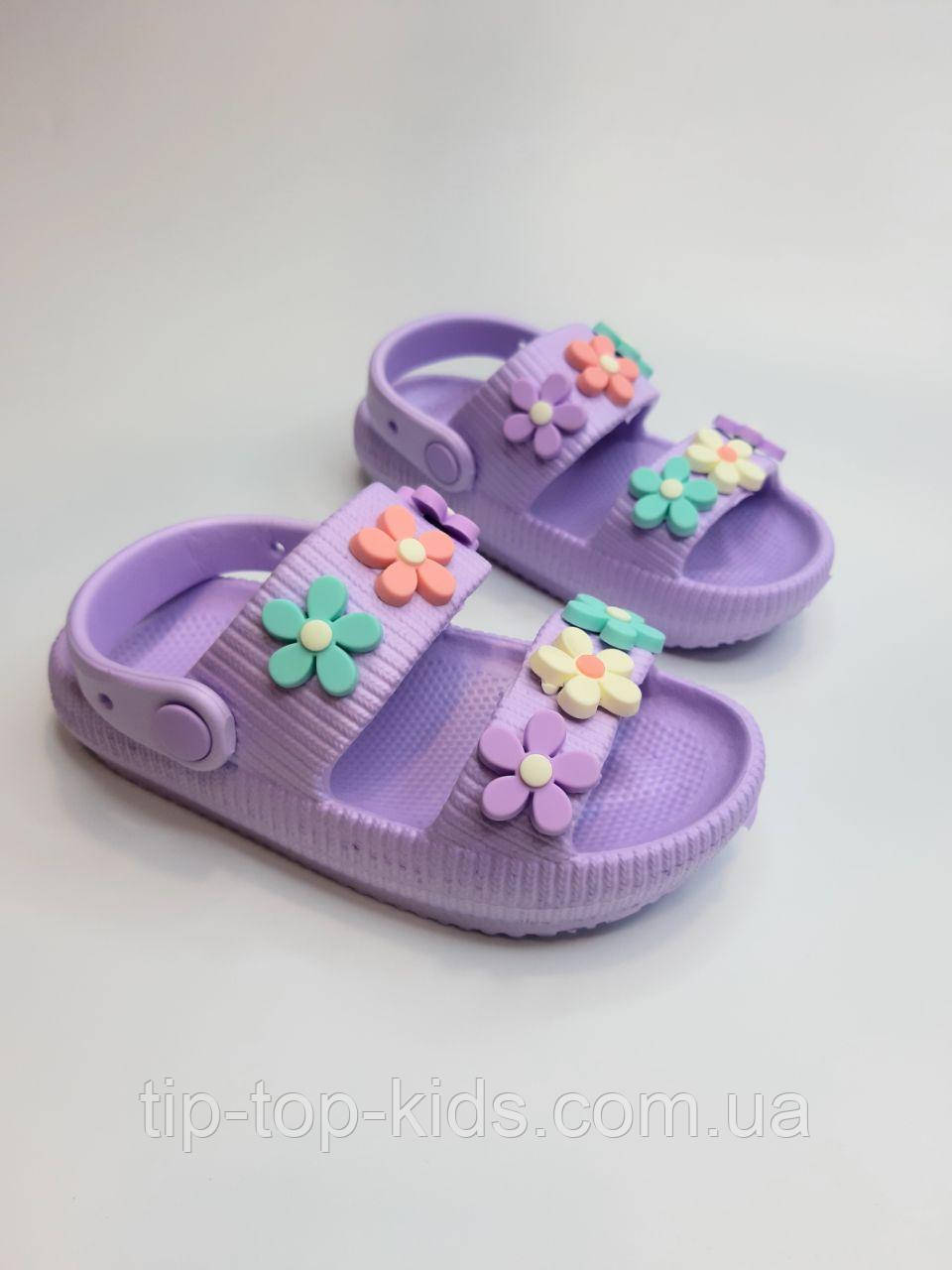 Шльопанці для дівчинки Fangre 355 фіолет р.28,29, фото 1