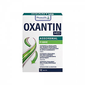Дієтична добавка з клітковиною для нормалізації маси тіла Oxantin Абсорбція, 12 саше по 7,4 Лівеста
