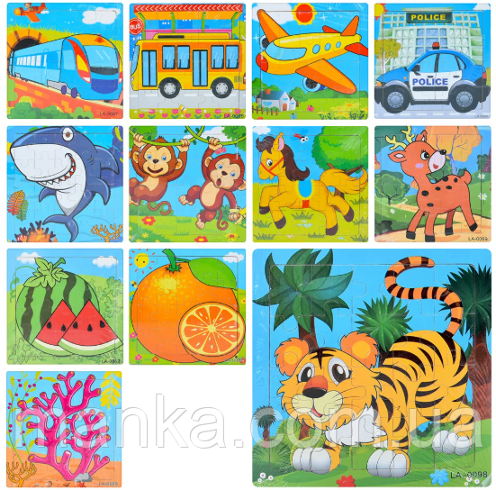 Дерев'яні пазли MD 1994 20 деталей,, фото 1