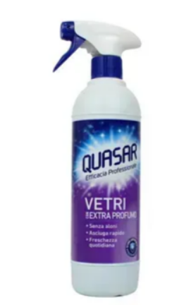 Засіб для очищення скляних поверхонь Quasar Vetri Extra Profumo 580мл, фото 1