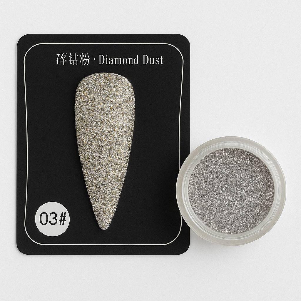 Новинка! Втирка світловідбиваюча для дизайну нігтів  Diamond №03