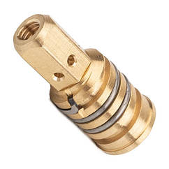 Розпилювач газу з пружиною MB-25AK | Латунь ЛС59-1, ліва різьба M10, під наконечник M6, зварювання MIG/MAG