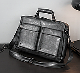 Чоловіча ділова велика сумка на плече Prestige (4049), фото 6