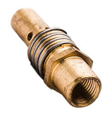 Розпилювач газу з пружиною MB-15 | Латунь ЛС59-1, внутрішня ліва різьба M8, подовжена юбка