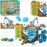 Трек Будівельний майданчик ZX 663 A з підйомником, краном, 4 машинки, 2 фігурки