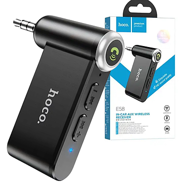 Блютуз в авто Bluetooth AUX автомобільний аудіоадаптер бездротовий Hoco Блютуз для телефона в машину
