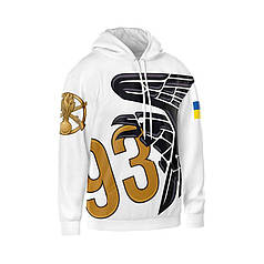 Худі чоловіче з принтом «93-тя окрема механізована бригада. Крила Перемоги»