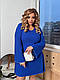 Стильна святкова жіноча літня приталена сукня міні рубчик мустанг із зав'язками на спині широкий рукав OS, фото 3