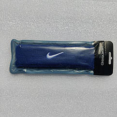 Пов'язка на голову синя Nike спортивна