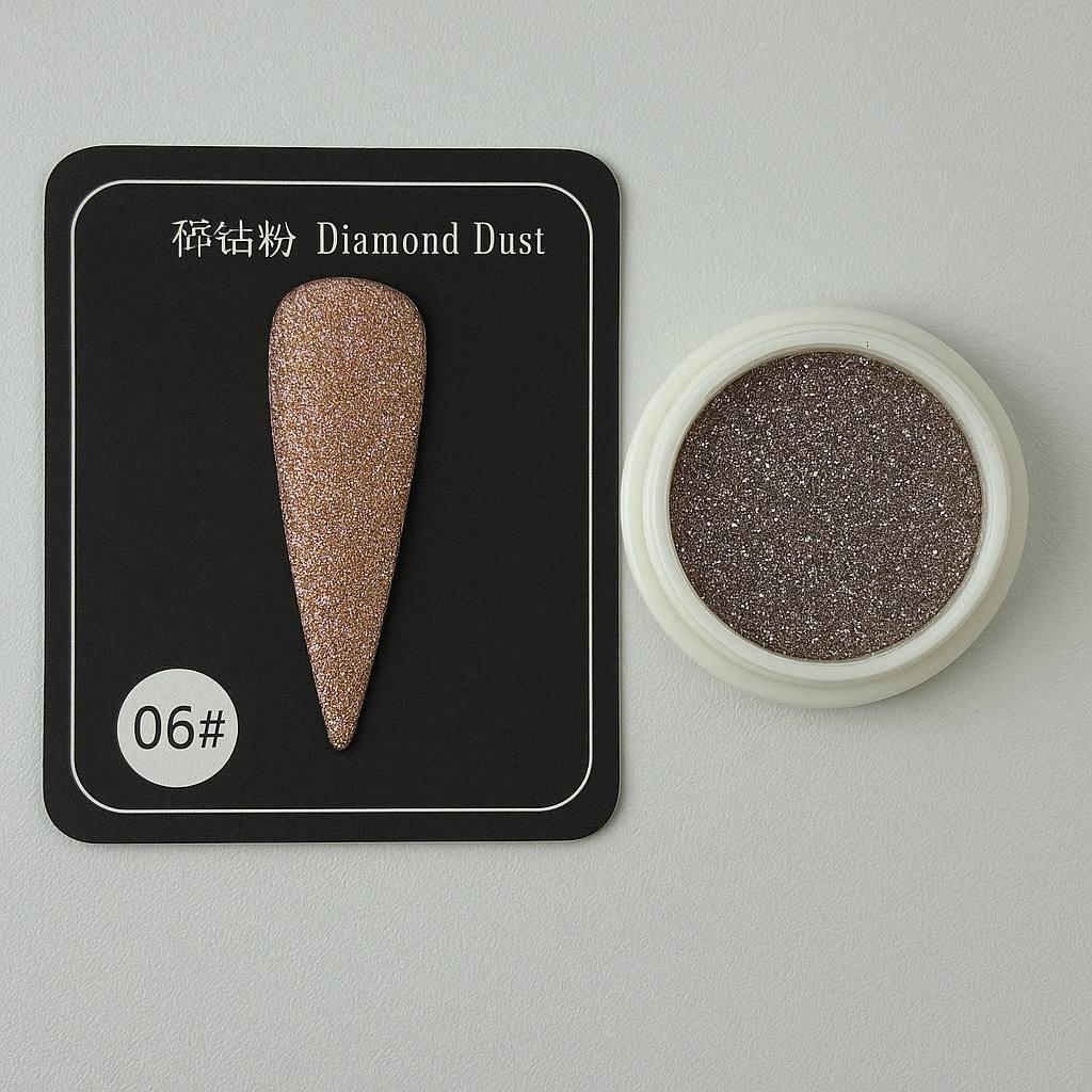 Новинка! Втирка світловідбиваюча для дизайну нігтів Diamond №06