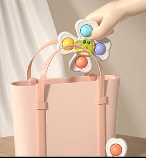 Спіннери на присосці для малюків — набір з 3 шт | Іграшки для ванни та розвитку дітей