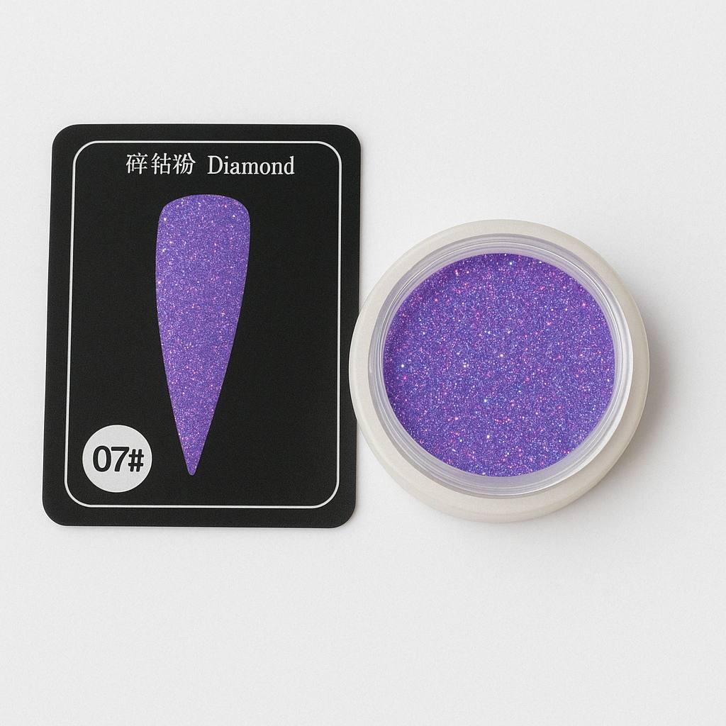 Новинка! Втирка світловідбиваюча для дизайну нігтів  Diamond №07