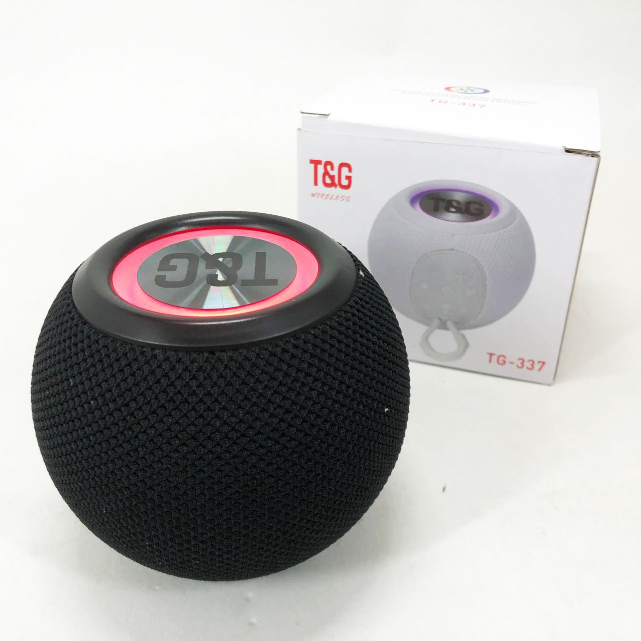 Бездротова потужна колонка TG337 з Bluetooth, RGB-підсвічуванням та радіо. Колір: чорний, фото 1