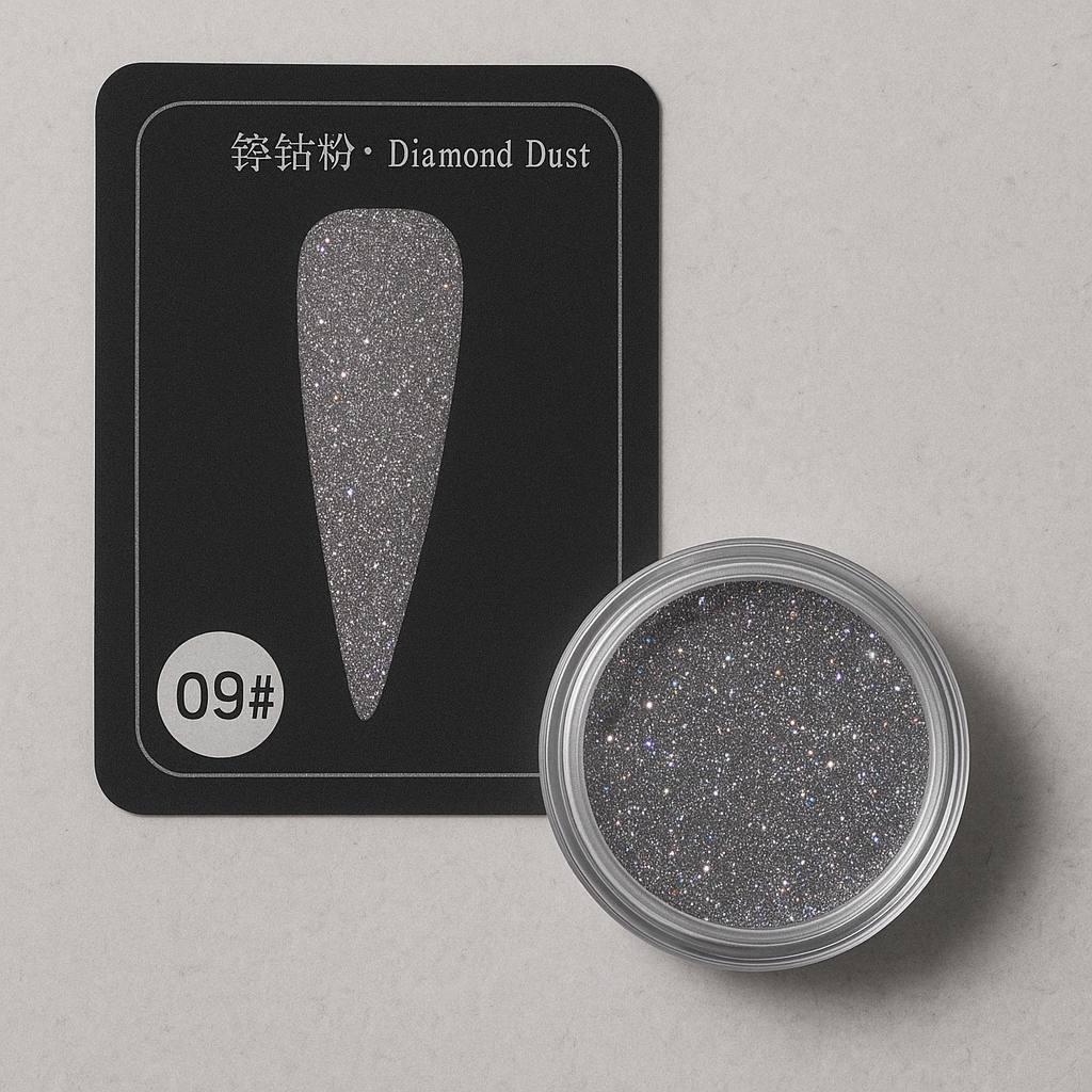 Новинка! Втирка світловідбиваюча для дизайну нігтів  Diamond №09