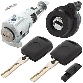 Skoda Octavia II (A5) 2004 - личинка замка передньої лівої двері + замок запалення, арт. DA-33220