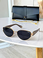 Стильні сонцезахисні окуляри з металевою оправою