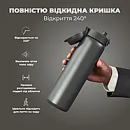 Пляшка для води металева вакуумна ION8 920 мл. Vacuum Insulated, Grey, фото 4