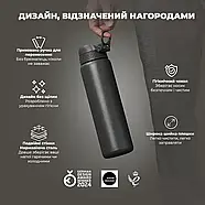 Пляшка для води металева вакуумна ION8 920 мл. Vacuum Insulated, Grey, фото 3