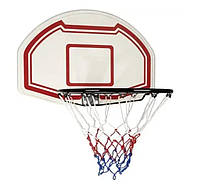 Підвісний баскетбольний щит із кільцем Розмір 73 x 49 см. Діаметр — 45 см. Trizand 24335. Польща