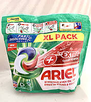 Ariel Extra+ clean power капсули для прання універсальні 4в1 4-х компонентні 40 штук