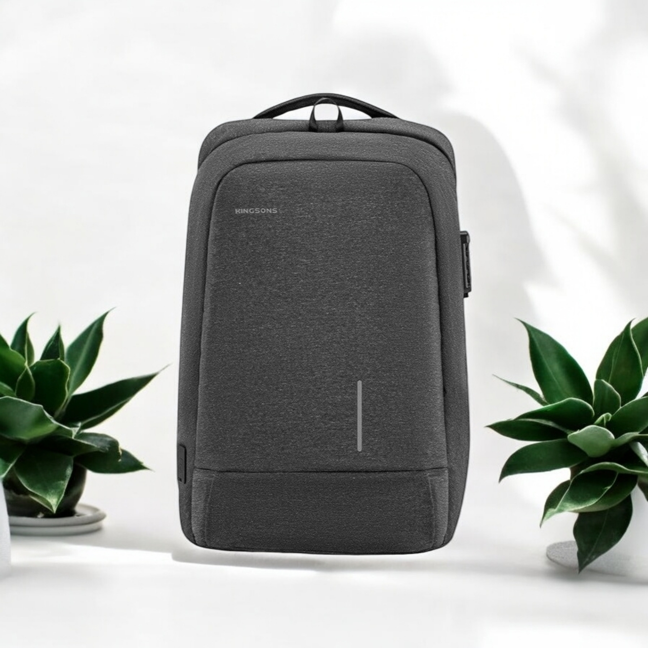 Рюкзак Kingsons KS3149: 15.6", захист від надрізів, USB, замком на блискавку