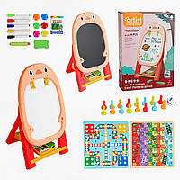 Мольберт дитячий двосторонній Пінгвін 050-36 висота 62 см, аксесуари