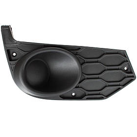 Iveco Daily VI 2014-  решітка переднього бампера, ЧОРНА права, без туманок арт DA-32135