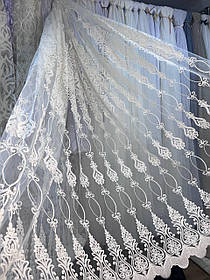 Тюль фатинова шинель заввишки 2,8 м. крем