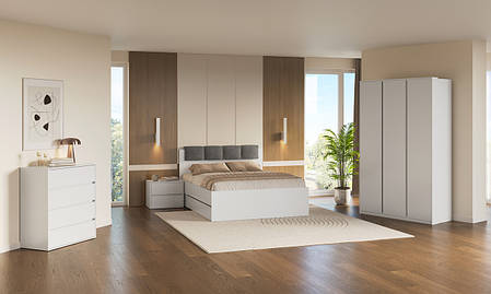 Модульна спальня Tibo Супер Мат Білий, фото 1