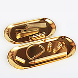 Лоток для інструментів нержавіючий, золото S, фото 2