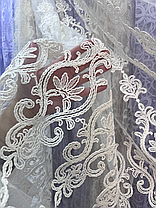 Тюль фатинова шинель заввишки 2,8 м. крем КУСОК 5М, фото 4